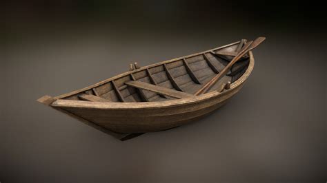 Wooden Rowing Boat - 17th and 18th century - Buy Royalty Free 3D model by Mr. The Rich ...