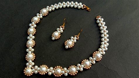 How To Make Pearl Necklace//Bridal Necklace// Useful & Easy - YouTube