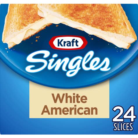 Kraft Singles White American Cheese Slices, 24 ct Pack - Walmart.com - Walmart.com