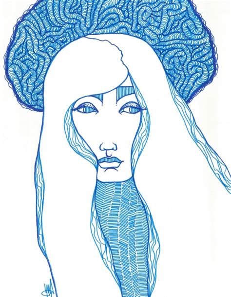 Ambivalent a surreal illustration of a woman by LMLarsonArt