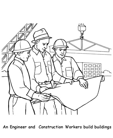 12+ Construction Worker Tools Coloring Pages