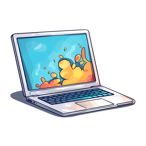 Cartoon Style Laptop Vector Illustration, laptop illustration in 2023 | Laptop drawing, Computer ...