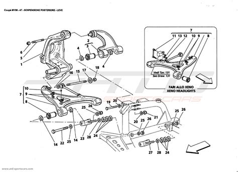 Maserati 4200 GT Coupé 2006 REAR SUSPENSION - WISHBONES parts at ATD ...