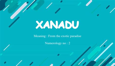 Xanadu Name Meaning