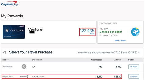 How to Redeem Capital One Venture Rewards "Miles" for Travel Purchases