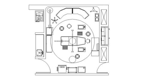 Operating room plan with furniture layout cad drawing details dwg file - Cadbull