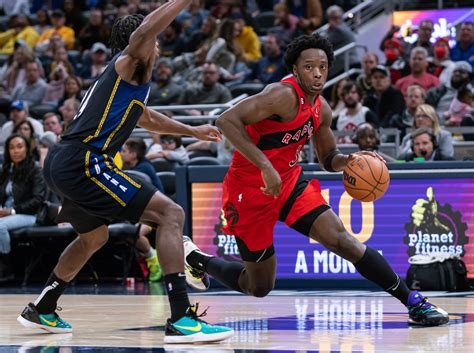 Indiana Pacers: Anunoby and Haliburton converse intently after game