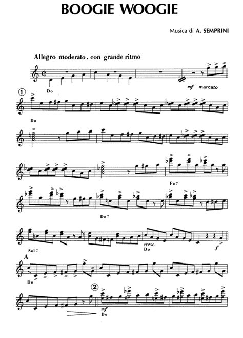 BOOGIE WOOGIE Sheet music | Easy Sheet Music