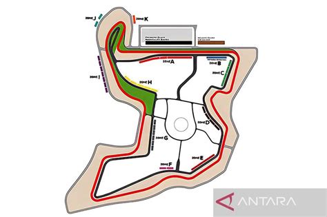 Tempat duduk penonton MotoGP Mandalika di tribun sesuai warna tiket ...