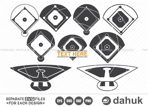 Baseball Field SVG, Baseball Field Cut Files For Silhouette, - Inspire ...