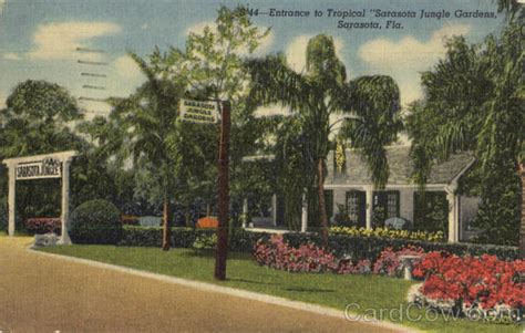 Entrance to Tropical Sarasota Jungle Gardens Florida