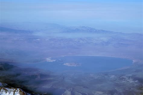 Mono Lake, a winter aerial view | Aerial photograph of Mono … | Flickr