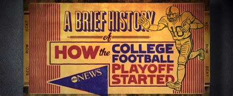 A Brief History: How the College Football Playoff Began - ABC News