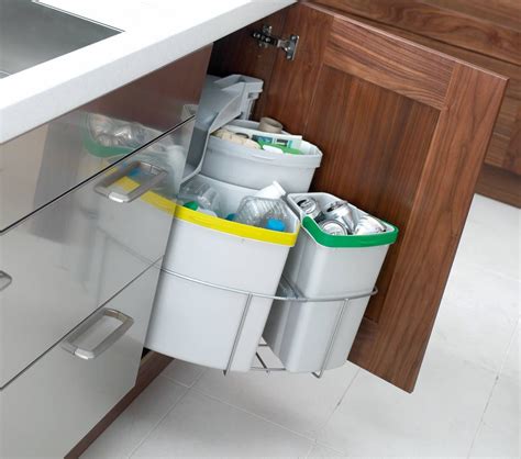 List Of Kitchen Recycling Storage Solutions Ideas - wall mounted bench