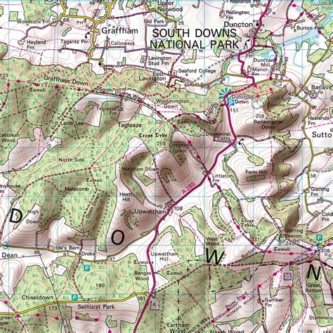 South Downs National Park - Map Poster from Love Maps On...