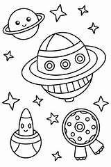 Premium Vector  Printable Outer Space Coloring Sheets For Kids sketch template