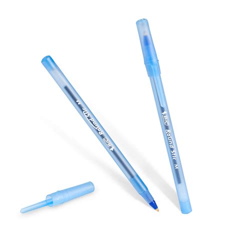 Bic Round Ball Pens Stick, Blue, Medium Point Dozen Box 12: Amazon.ca ...