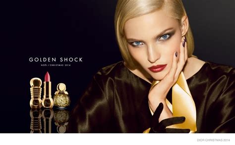 Dior Christmas 2014 "Golden Shock" Makeup Ad Campaign