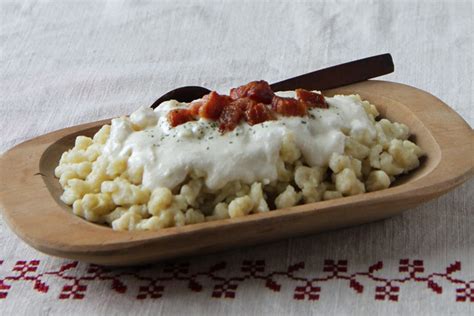 Bryndzové Halušky: Slovak potato dumplings with sheep cheese - Almost Bananas