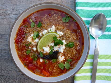 Caldo Tlalpeño Soup Recipe (with quinoa and avocado!) Quinoa Recipes, Mexican Food Recipes ...