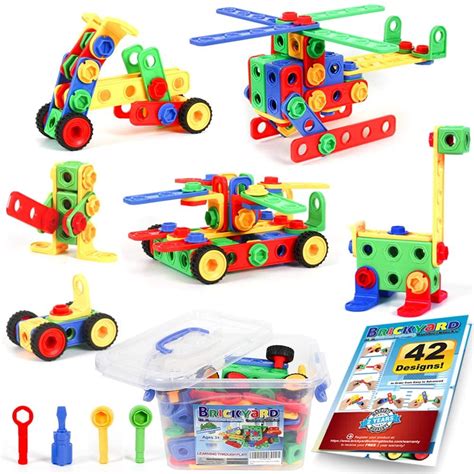 101 Piece STEM Toys Kit, Educational Construction Engineering Building ...