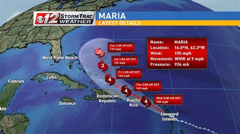 Hurricane Maria becomes a dangerous Category 4 storm | WPEC