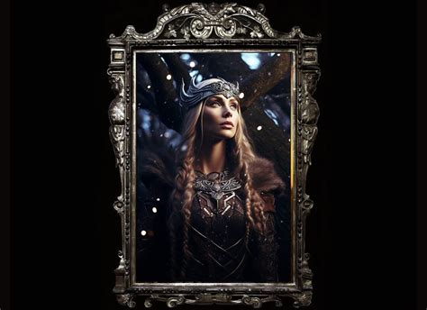 Skadi Norse Goddess of Winter and Hunting, Valkyrie Poster, Beautiful Viking Goddess, Nordic ...