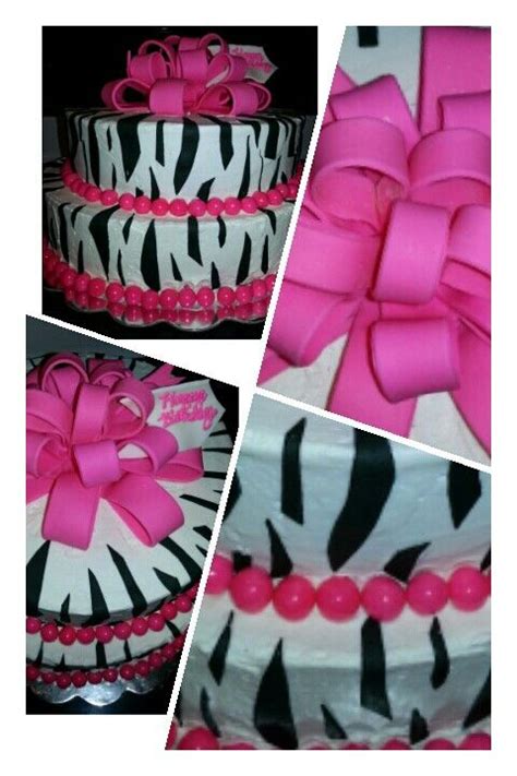 Pink zebra cake