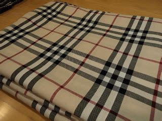 Pink Petite Couture By Nur: Burberry Fabric Cream big tartan