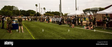 Marine Corps Air Station Yuma, Ariz., Marines gather for the MCAS Yuma “Fastest Man and Woman ...