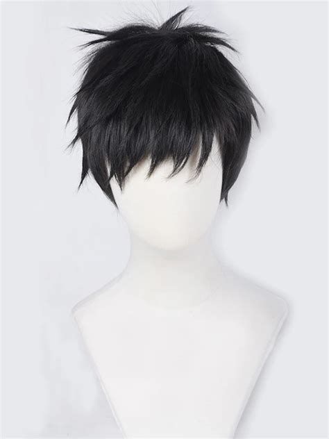 Haikyuu!! Hajime Iwaizumi Cos Hair Wig Sawamura Daichi Short Black Straight Heat Resistant ...