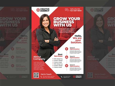 Free A4 Corporate Flyer Template (PSD)
