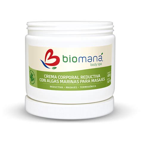 CREMA REDUCTIVA ALGAS MARINAS 400g – Biomaná