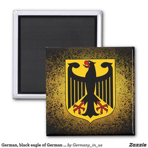 German, black eagle of German flag, Germany Magnet | Eagle wallpaper, German flag, Eagle tattoo