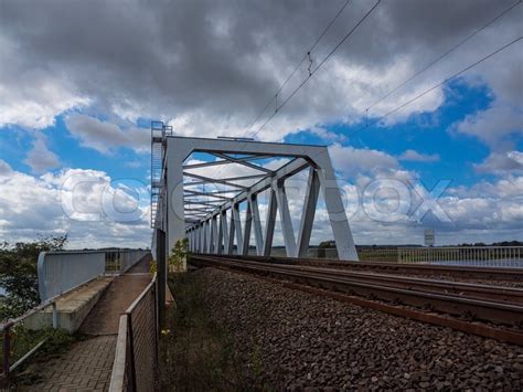 Bridge over the river Elbe in ... | Stock image | Colourbox