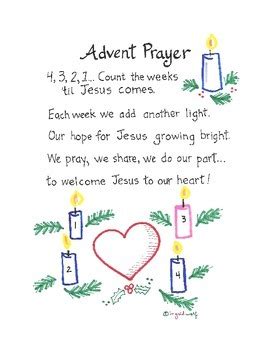 Advent Prayer With Actions | Advent prayers, Christmas kindergarten ...