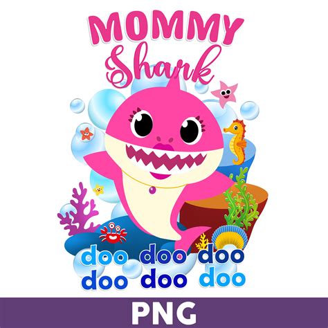 Mommy Shark Png, Shark Png, Shark Birthday Png, Shark Party - Inspire ...