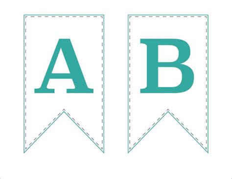 Free Printable Bunting Letters Template - Free Templates Printable