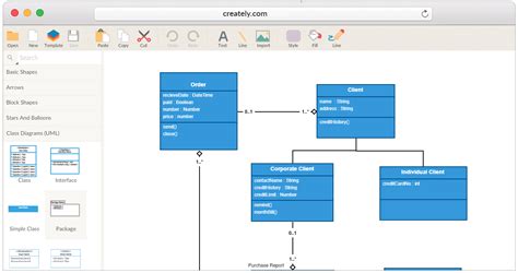 Create Class Diagrams Online with Creately ( UML )