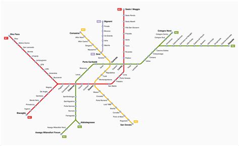 Milan Metro Map - MetroEasy.com