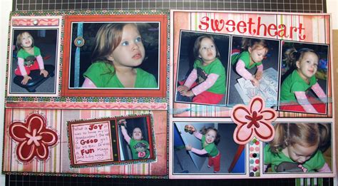 Two page scrapbook layout of my grandaughter. | Two page scrapbook ...