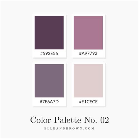 Dusty Purple Color Palette: Plum, Mauve & Blush | Purple color palettes, Color palette, Purple color