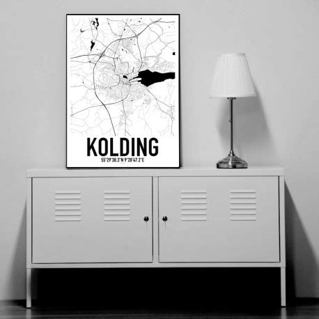 Kolding Map Poster. Find your posters at Wallstars Online. Shop today!