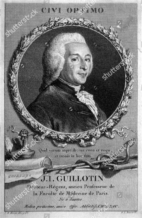 Josephignace Guillotin French Medical Inventor Guillotine Editorial ...