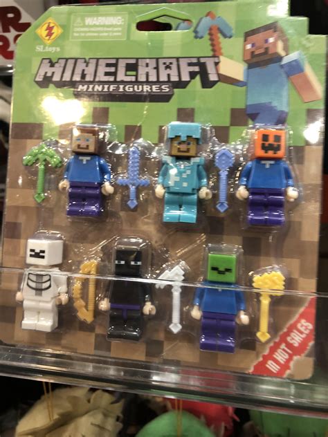 I saw these fake Minecraft LEGOs at a store and they had an emerald pickaxe and golden bow : r ...