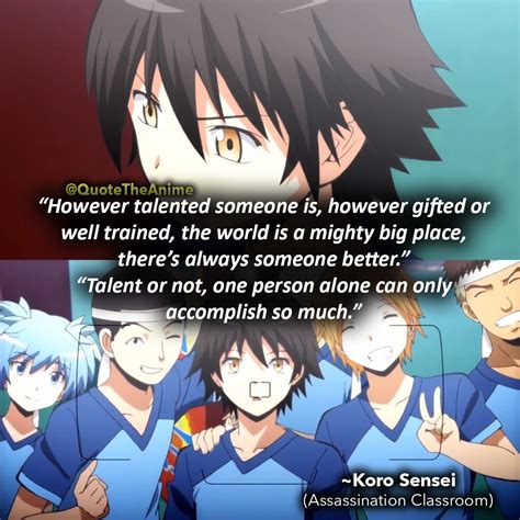 Sad Anime Quotes, Anime Quotes Inspirational, Manga Quotes, Koro Sensei Quotes, Reaper Quotes ...