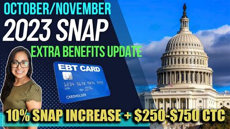 NEW 2023 SNAP UPDATE (OCTOBER): NEW 10% SNAP INCREASE APPROVED!!! $250-$750 CTC and SS COLA ...