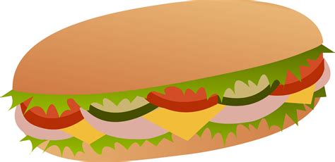 Sub Sandwich Clip Art - Free Clip Art