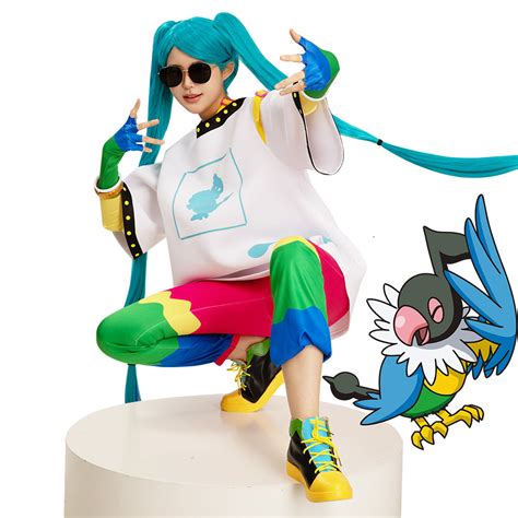 Pokemon feat. Hatsune Miku Project VOLTAGE Normal Type Cosplay Costume – Gcosplay