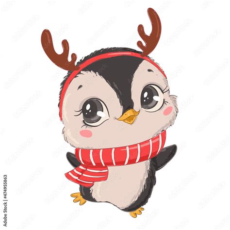 Christmas Penguin Cartoon